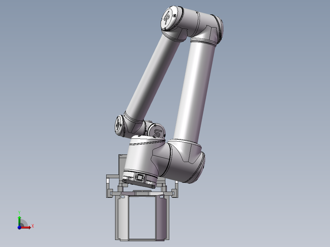 半导体花篮夹具(配机械手)sw16前视图