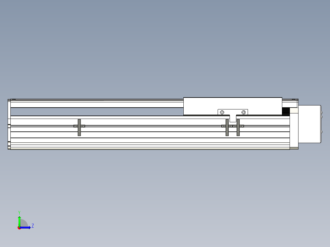 Toyo东佑达直线模组-ETH22-350-BL-750W+煞車左视图