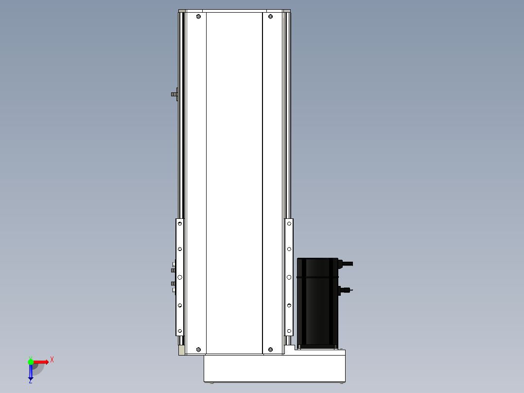 Toyo东佑达直线模组-ETH22-350-BL-750W+煞車俯视图