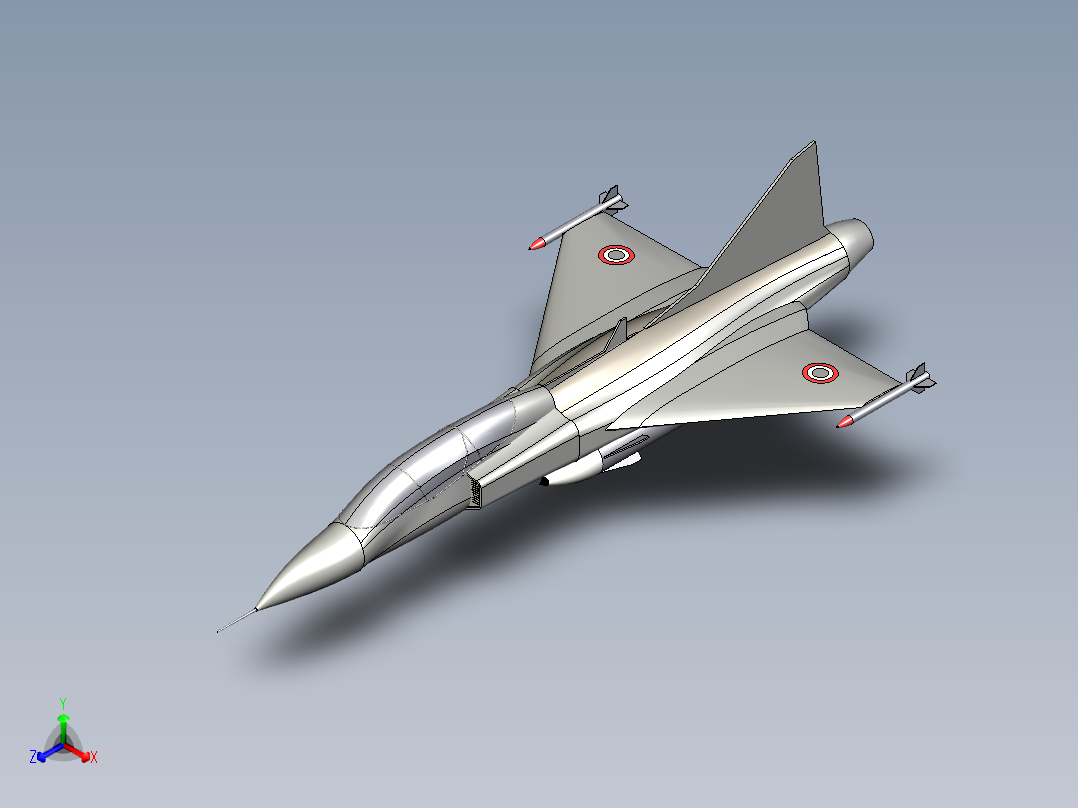 B2004632-战斗机前视图