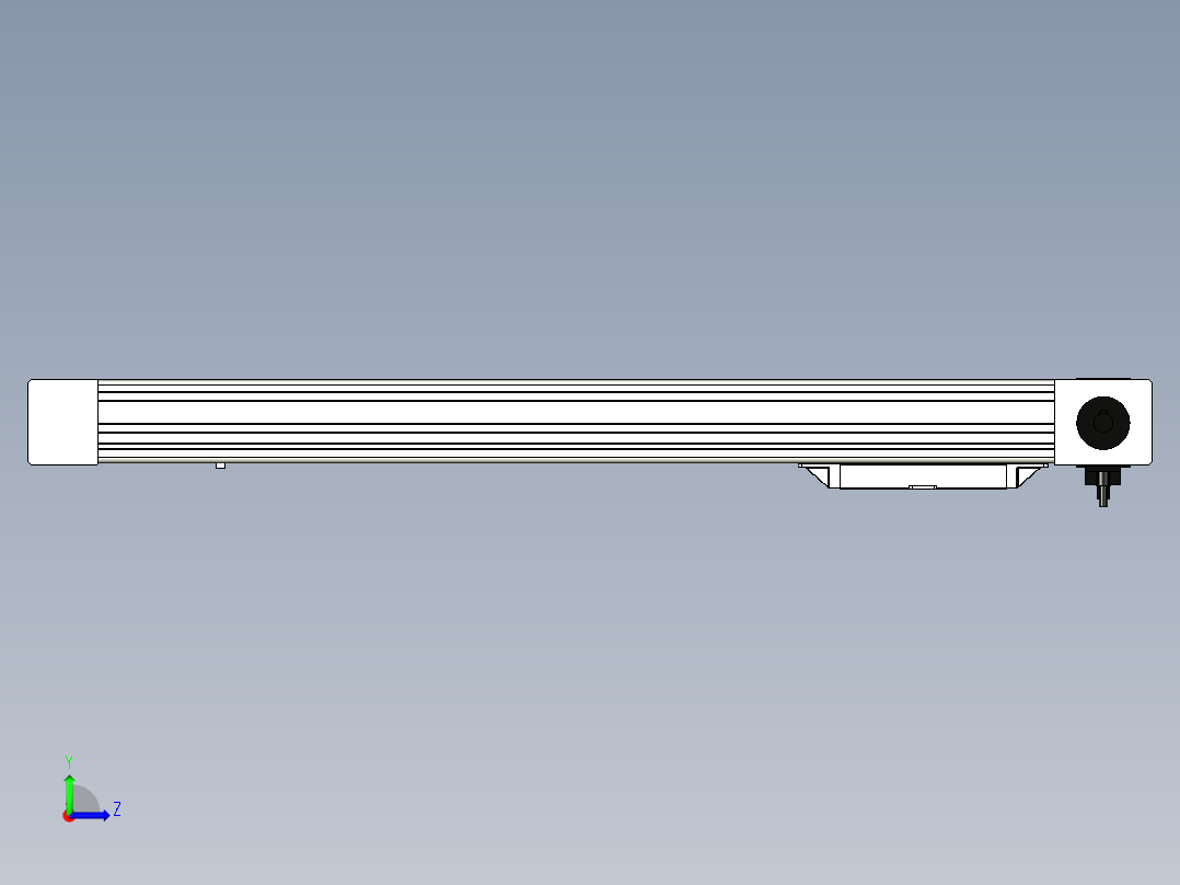 Toyo东佑达直线模组-M65M-X78-500-R-M40-C4左视图