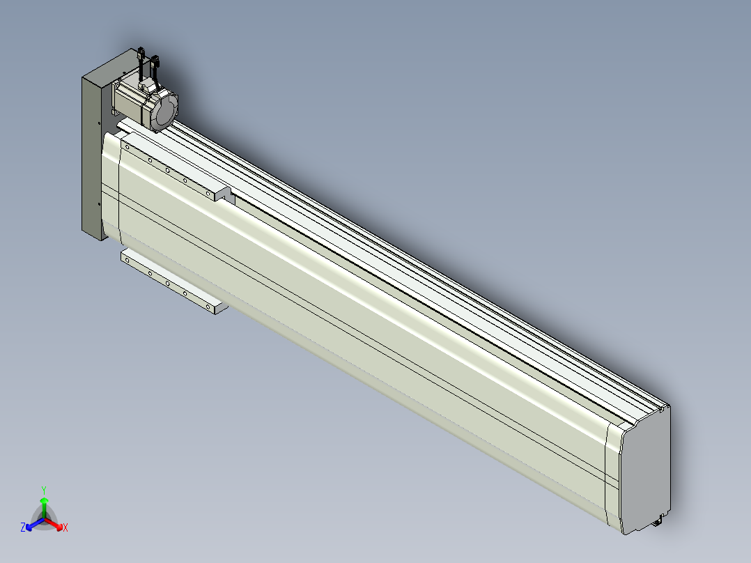 VF丝杆传动-一般环境VF27-Lxx-C-S1100-BR-ZP75-D3正等轴测图