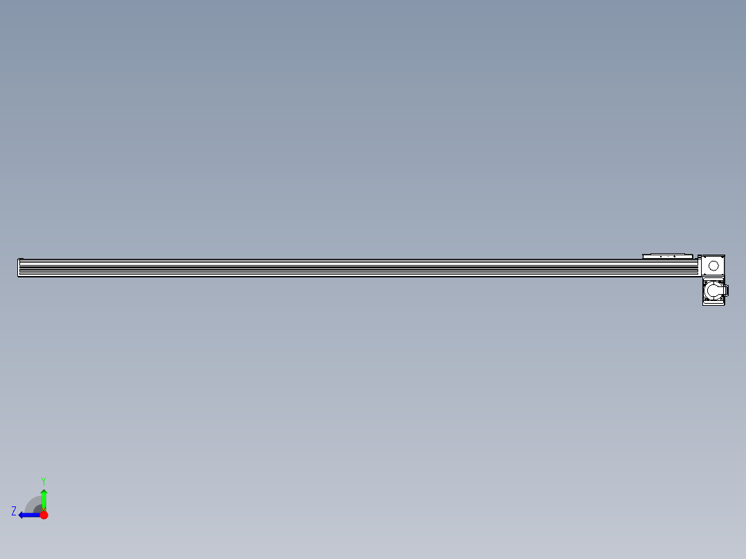 同步带全封闭直线模组TPA-HCB-110D-90-L1800-RP-C-P40-N3右视图