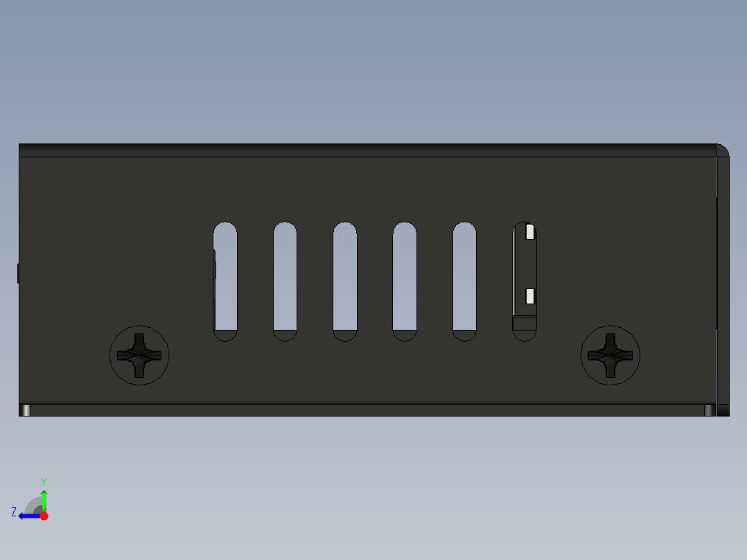 金属端口usb2.0集线器右视图