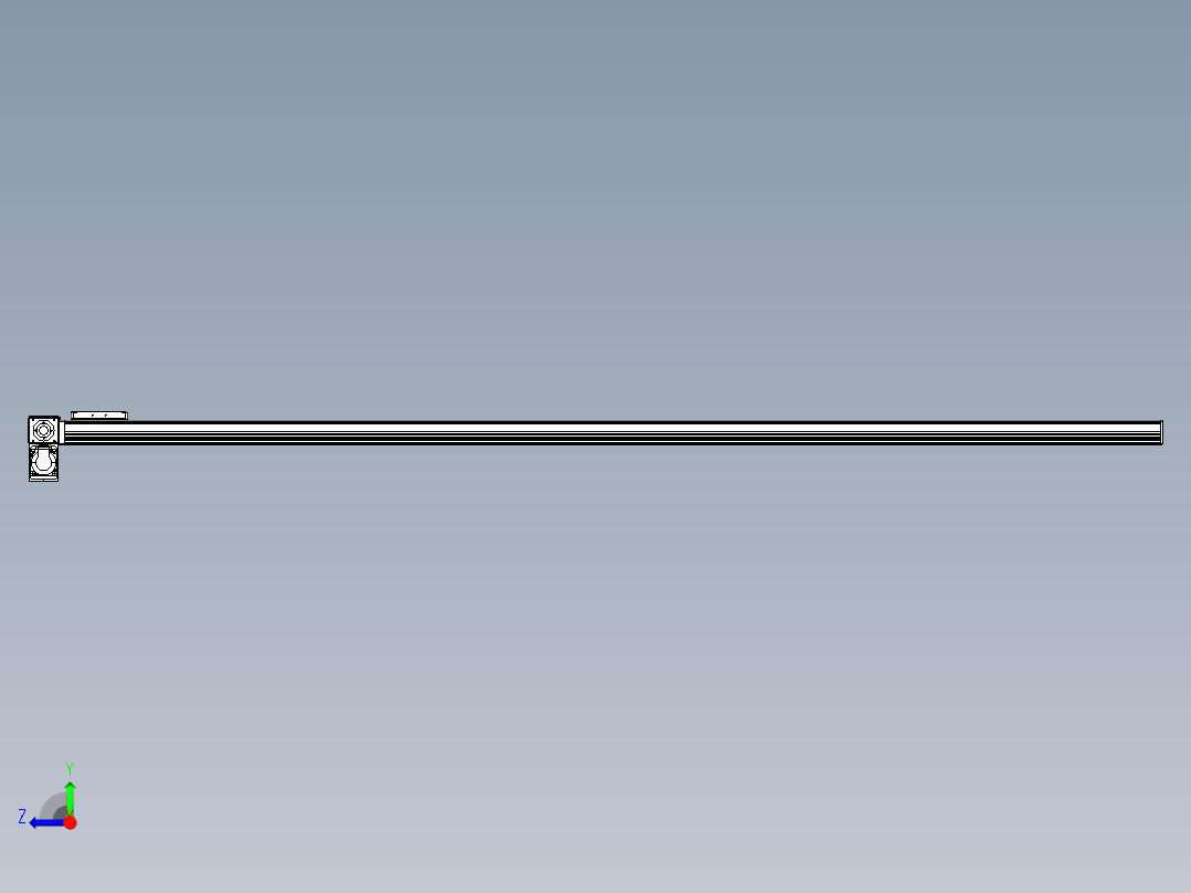同步带全封闭直线模组TPA-HCB-105D-90-L2300-LP-Y-P20-N3右视图