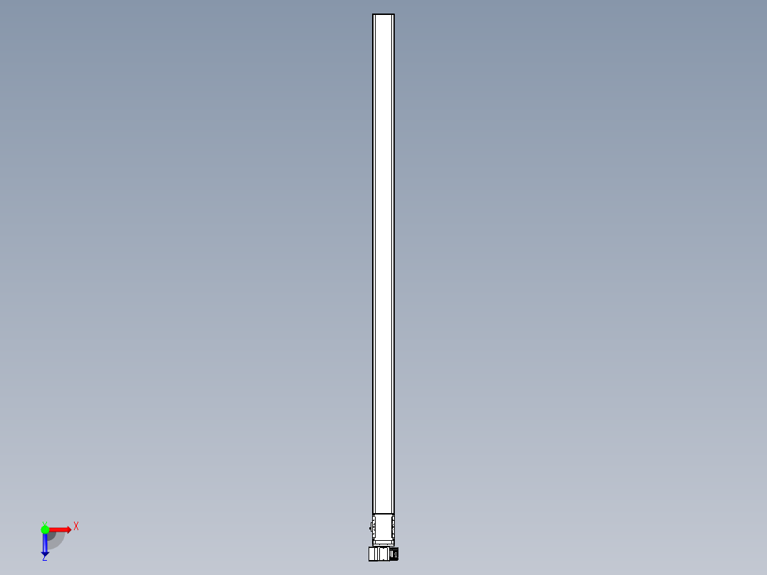 同步带全封闭直线模组TPA-HCB-105D-90-L2300-LP-Y-P20-N3俯视图