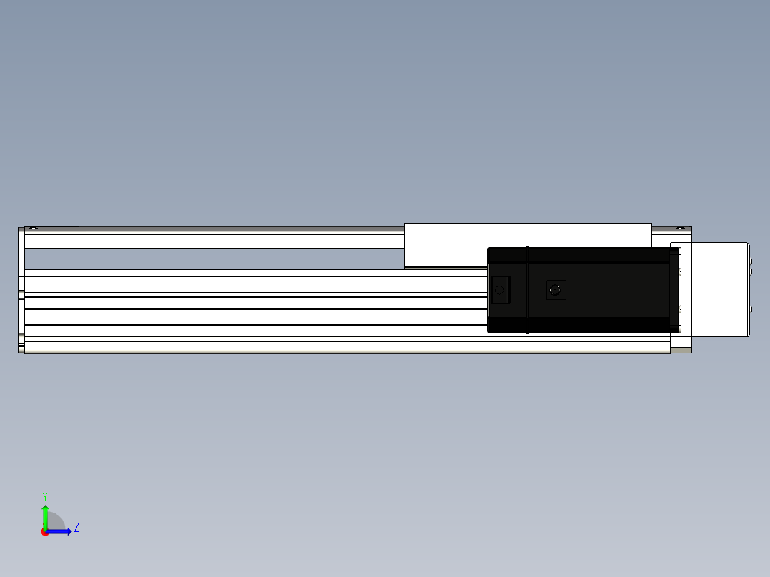 Toyo东佑达直线模组-ETH22-300-BR-750W+煞車左视图