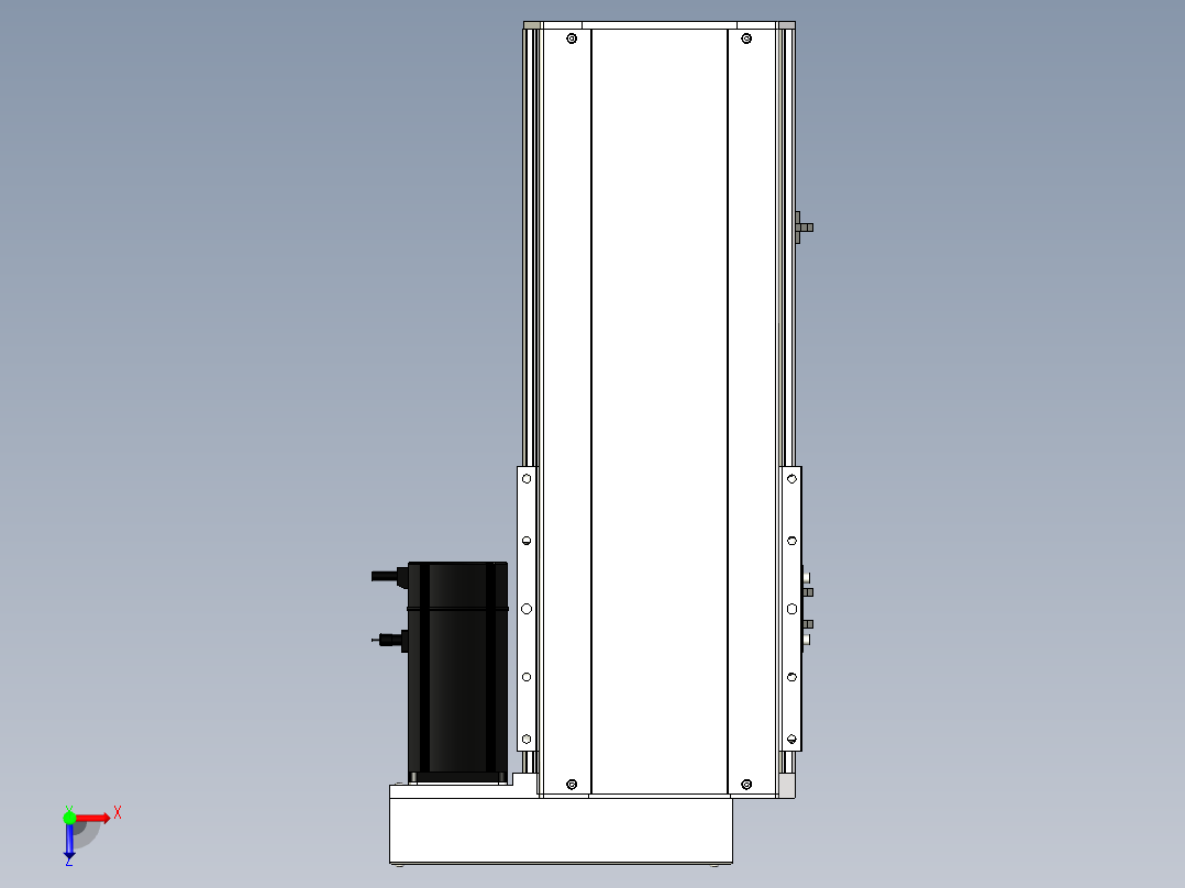 Toyo东佑达直线模组-ETH22-300-BR-750W+煞車俯视图