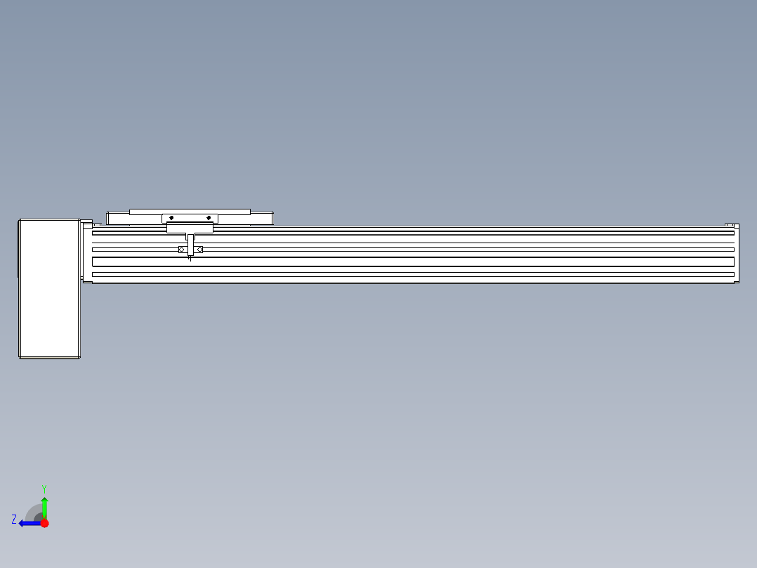 同步带全封闭直线模组TPA-HCB-14D-120-L450-RP-C-P40-N3右视图