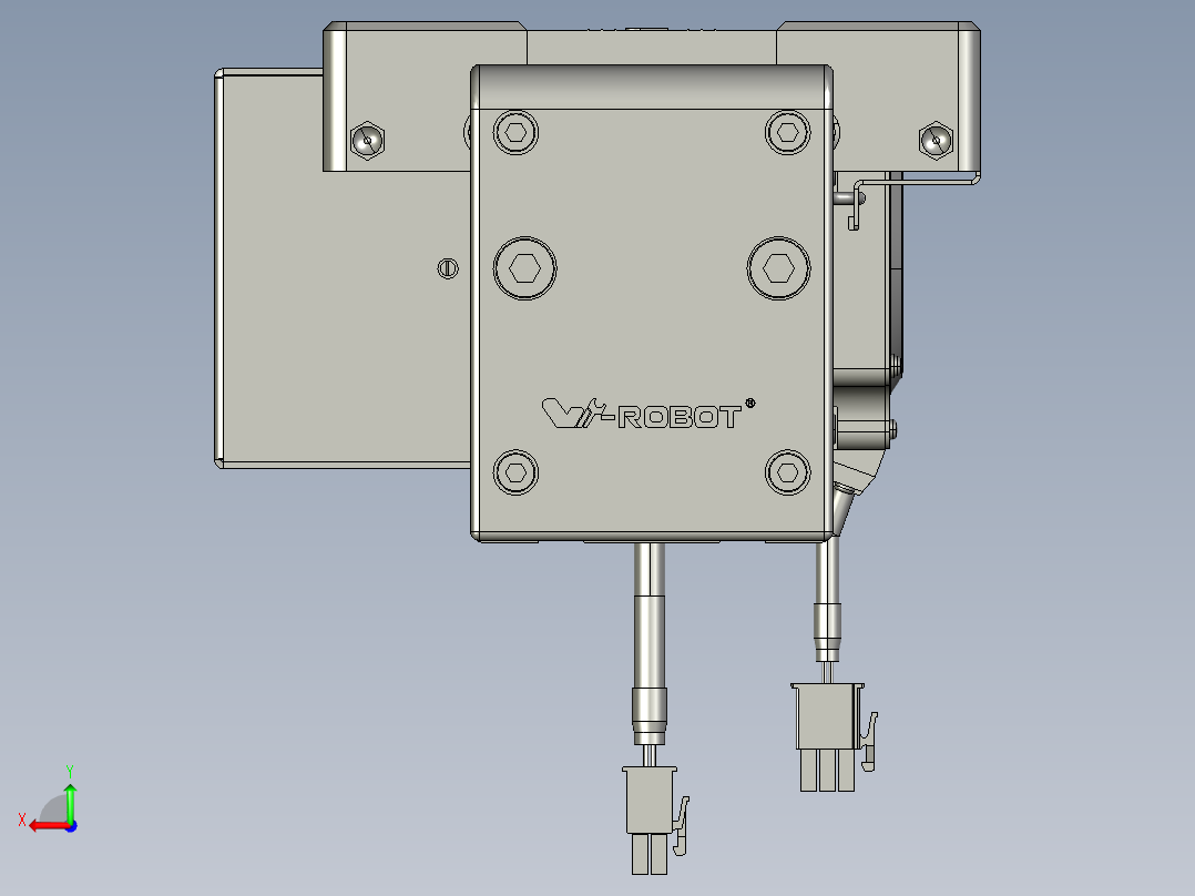 威洛博直线电机模组EB8-L100-S1350-BL-P75-MS3后视图