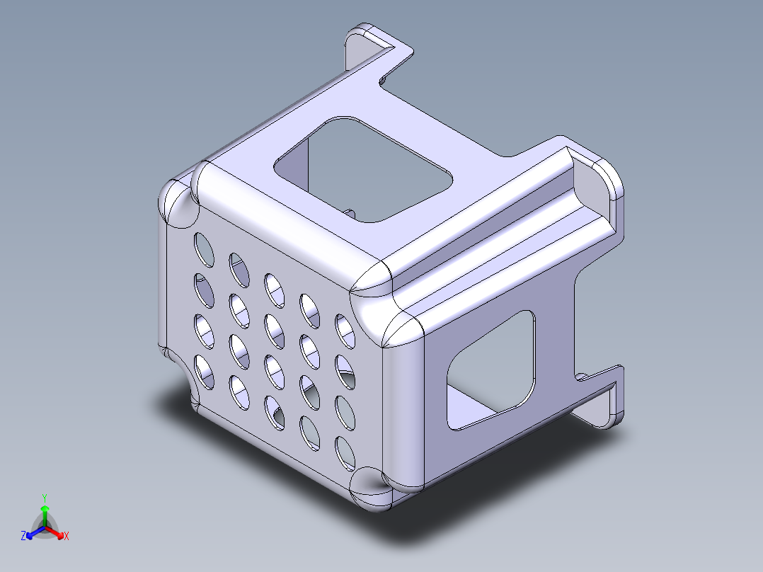 小凳子模型主视图