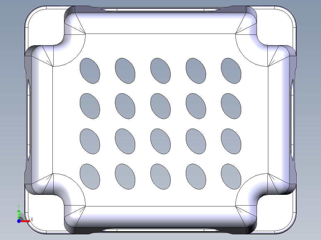 小凳子模型前视图