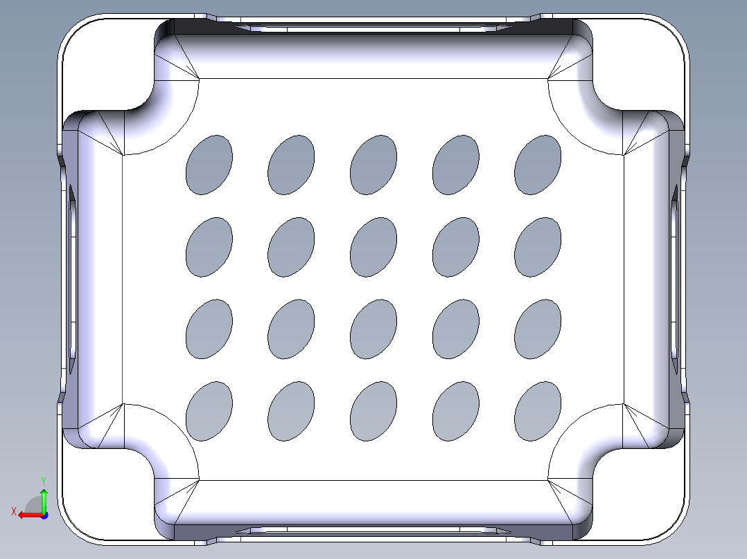 小凳子模型后视图