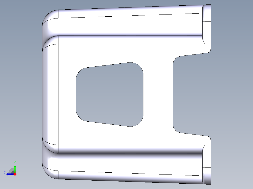 小凳子模型右视图