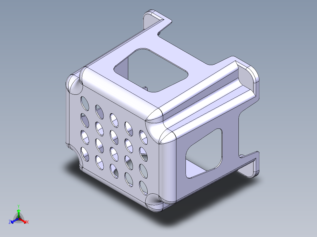小凳子模型正等轴测图