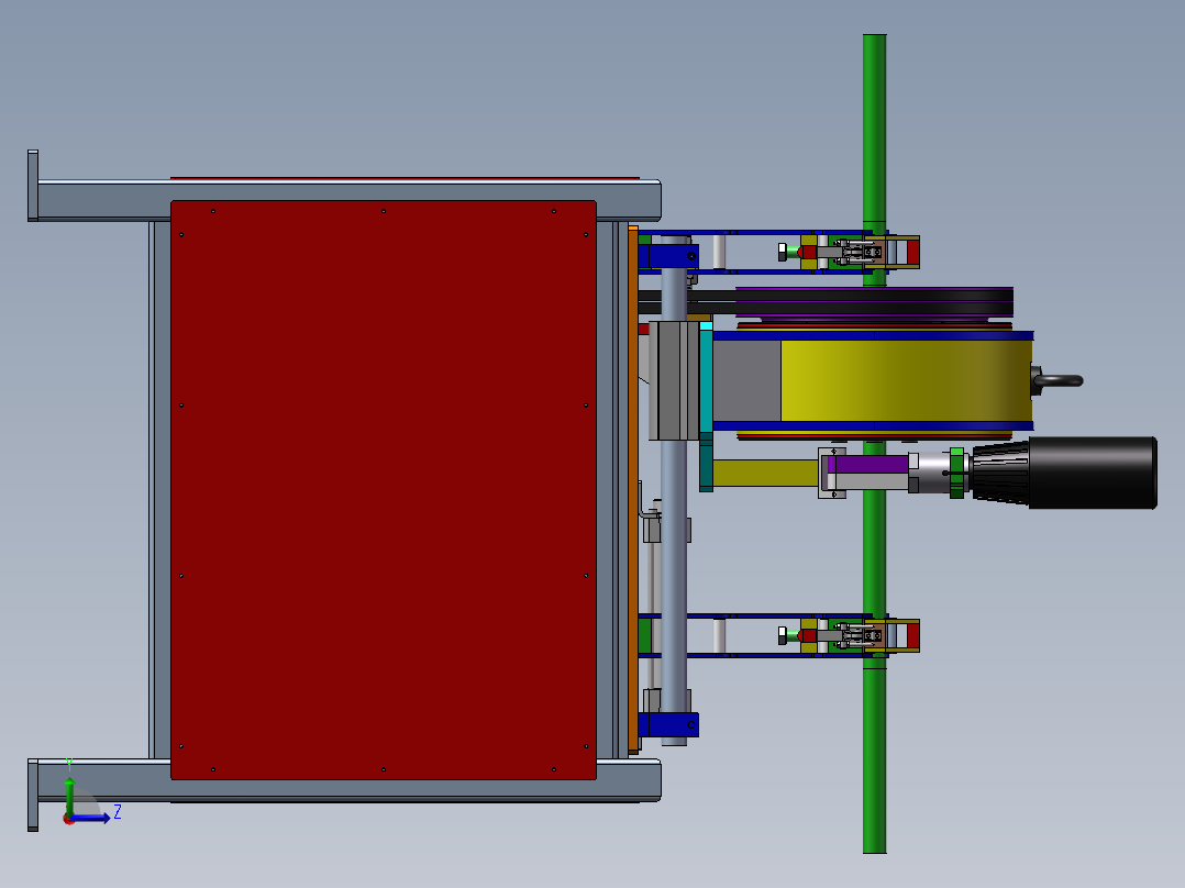 B11-弯管攻牙机左视图