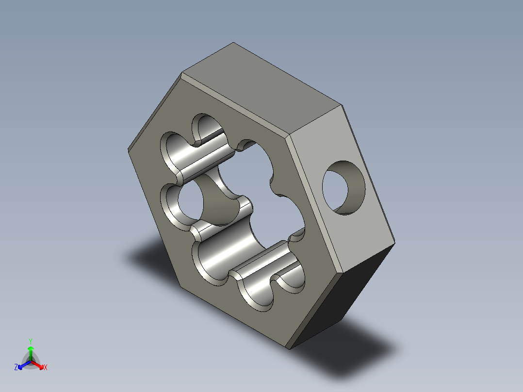 HCK旋钮扳手--igs正等轴测图