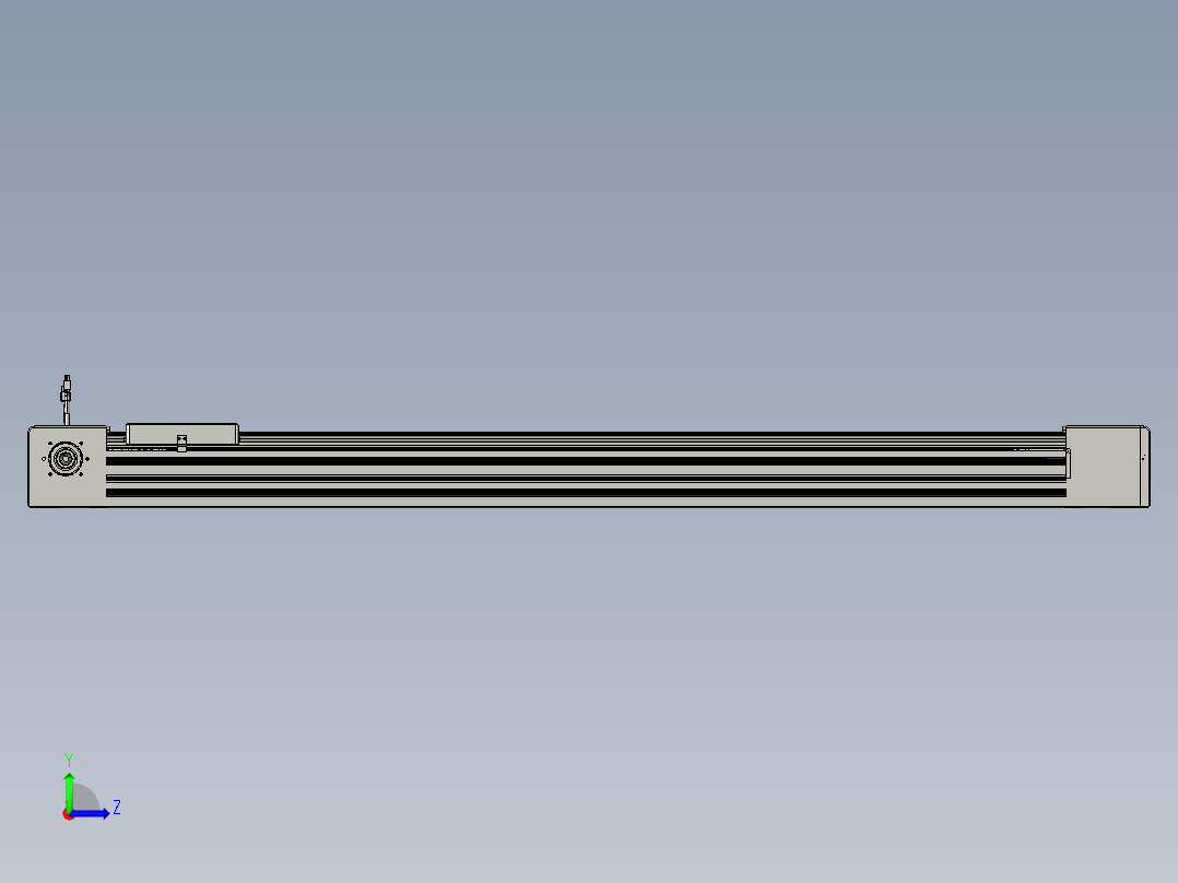 威洛博直线电机模组EB10-L224-S1300-R-ZP75-MS3-5K左视图