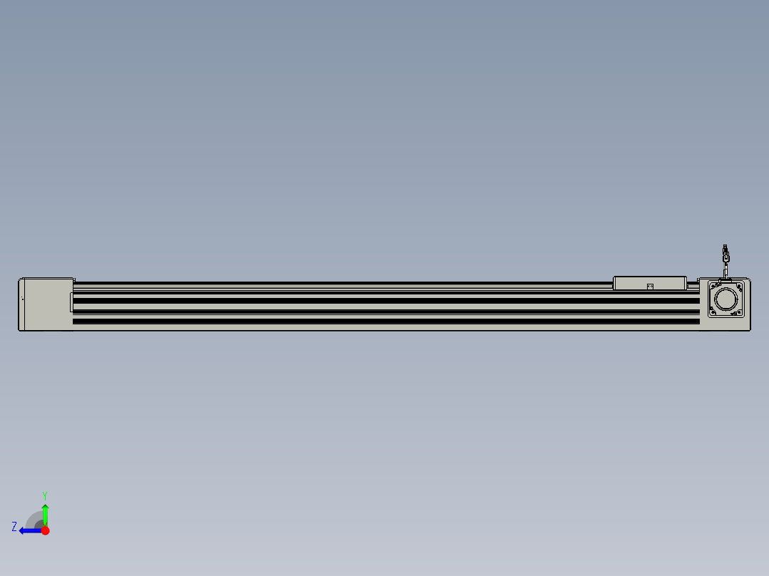 威洛博直线电机模组EB10-L224-S1300-R-ZP75-MS3-5K右视图