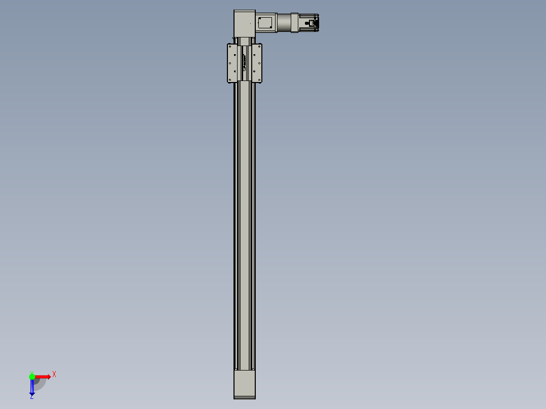 威洛博直线电机模组EB10-L224-S1300-R-ZP75-MS3-5K俯视图