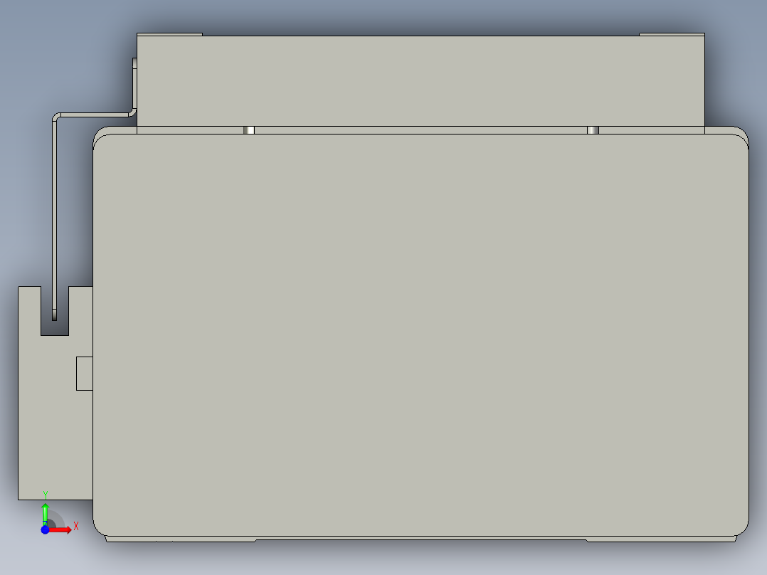 直线模组WG-LHC12-S300-M设计图纸前视图
