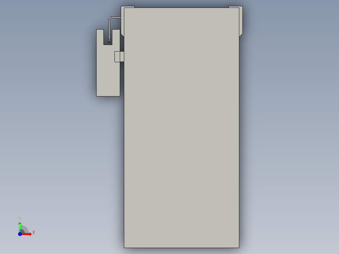 直线模组LHA6-S200-D-200W(16丝杆)设计图纸前视图
