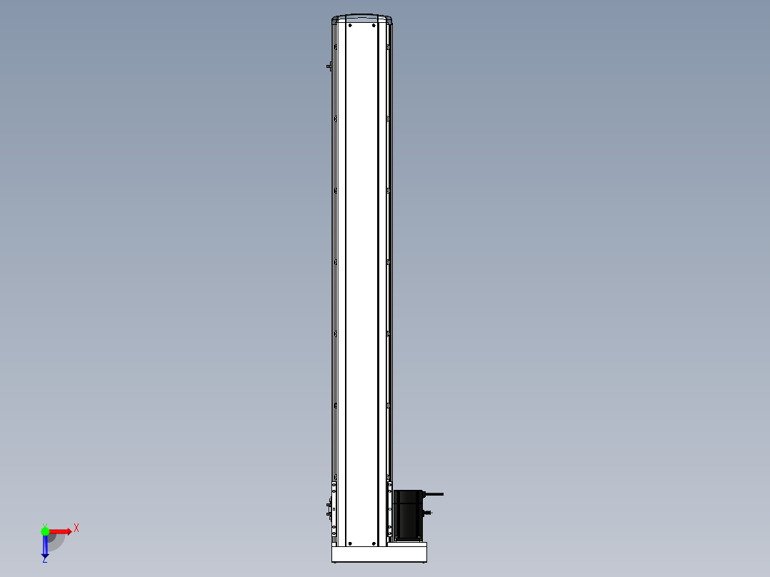 Toyo东佑达直线模组-ETH17-1250-BL-M75俯视图