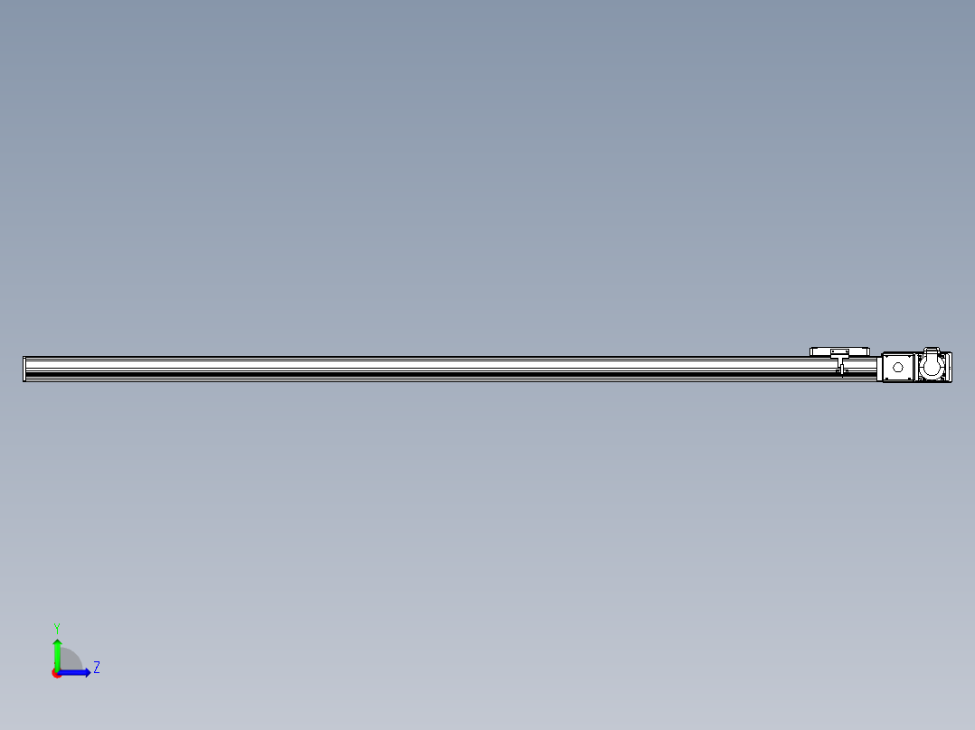 同步带全封闭直线模组TPA-HCB-105D-90-L1650-MR-C-P20-N3左视图