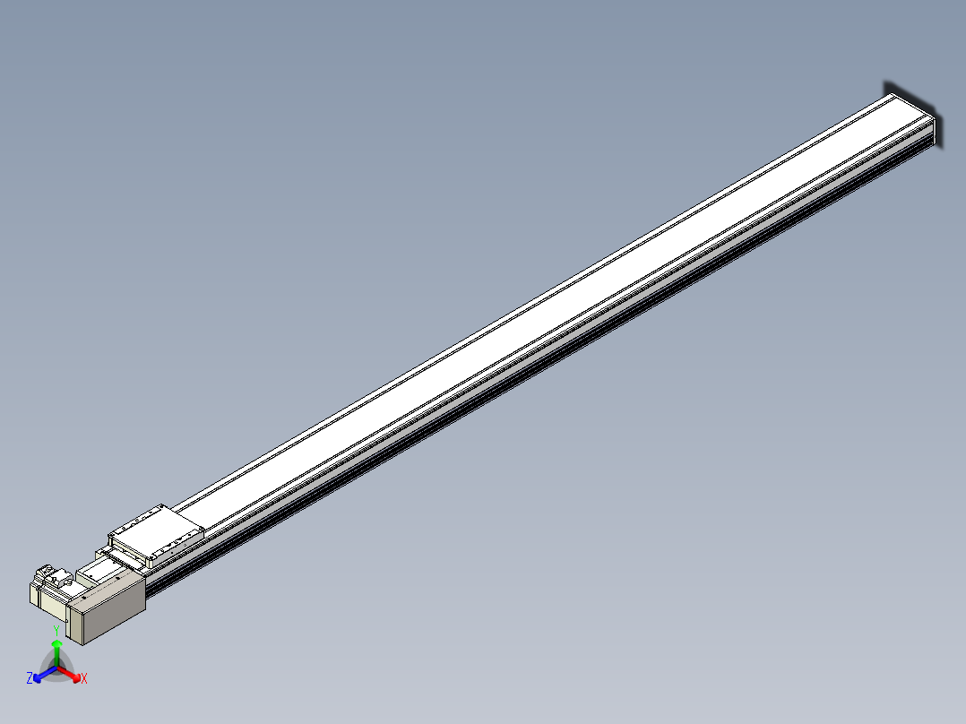 同步带全封闭直线模组TPA-HCB-105D-90-L1650-MR-C-P20-N3正等轴测图