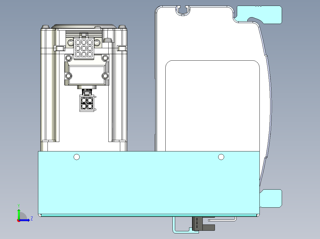 威洛博VBF同步带传动一般环境VBF14-L45-S1900-BLD-ZP40-C3左视图