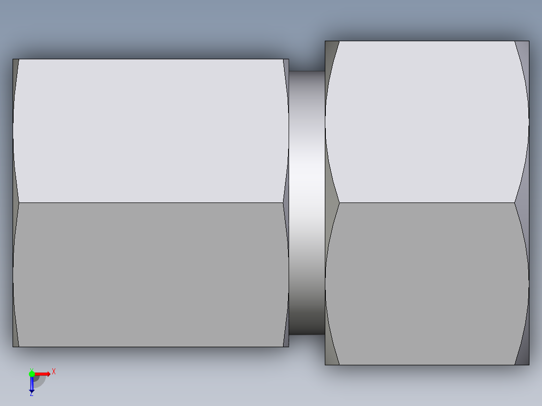 卡套式工业通用硬管接头EO_Swivel_connector_GAI15ZLM71俯视图