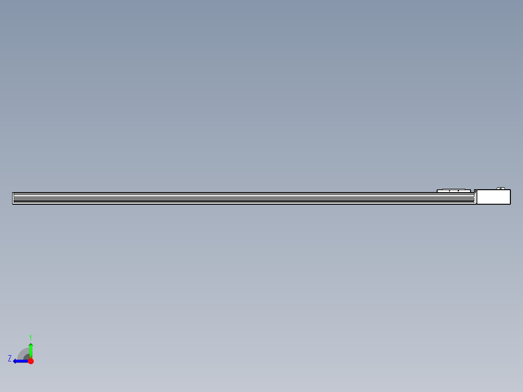 同步带全封闭直线模组TPA-HCB-110D-90-L1850-ML-Y-P40-N3右视图