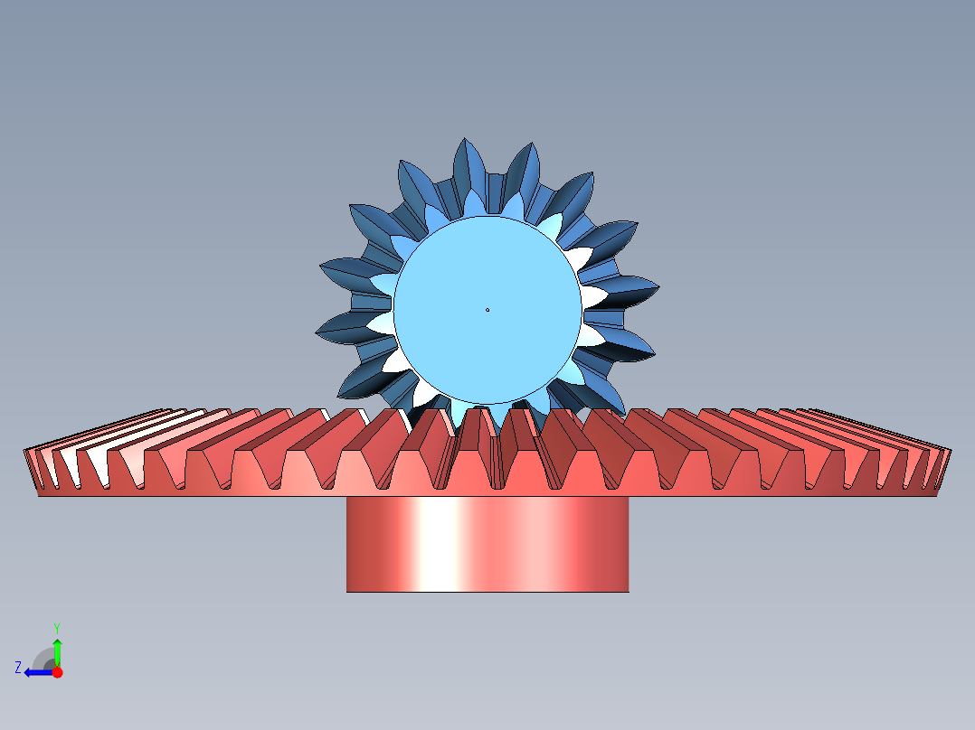 齿轮啮合 (87)右视图