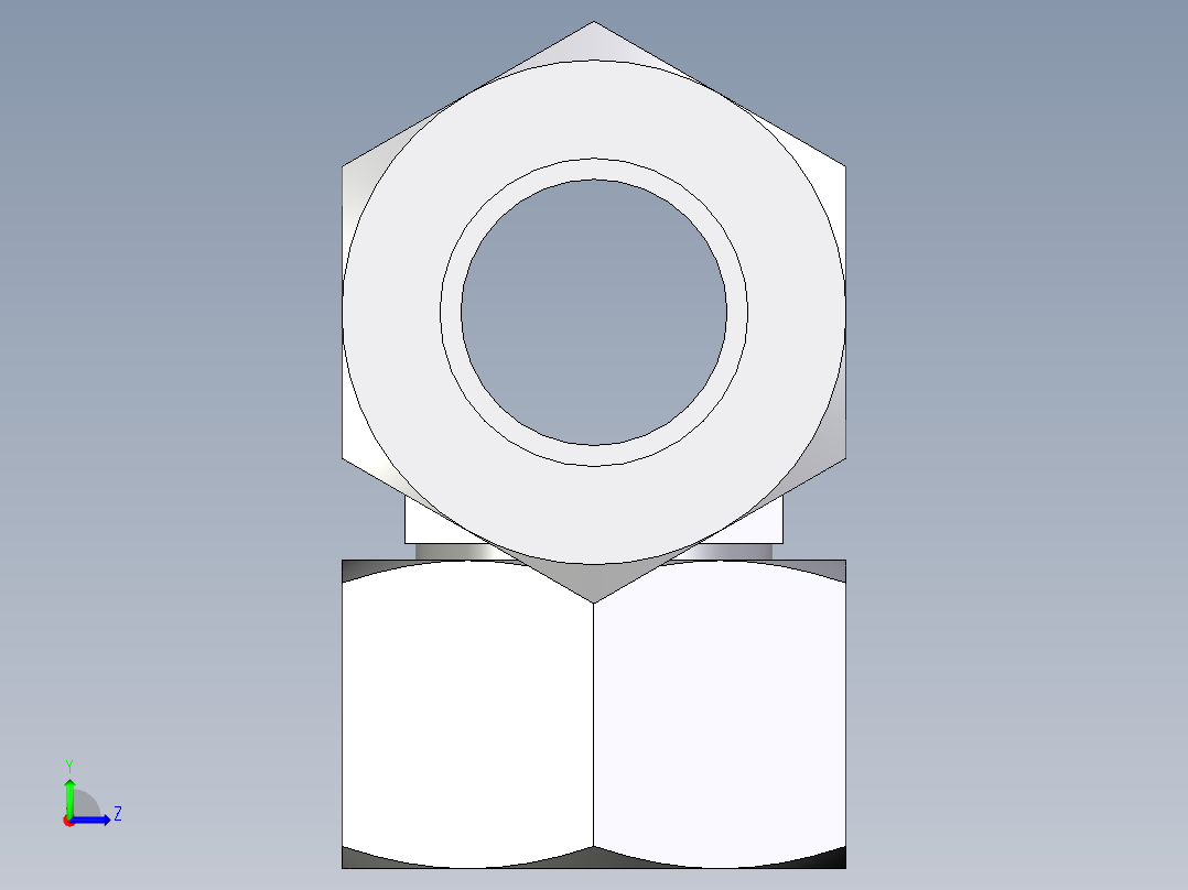 卡套式工业通用硬管接头EO_Swivel_nut_branch_tee_ET22ZL71左视图