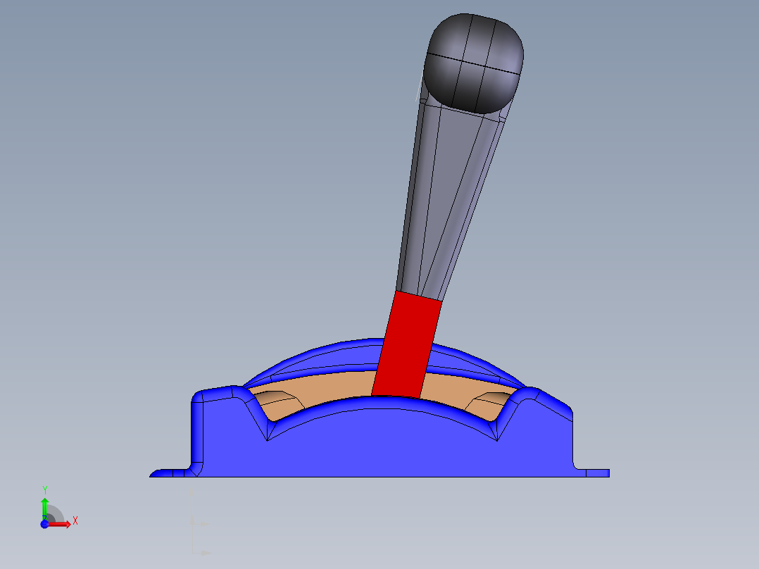 游戏机排档器前视图