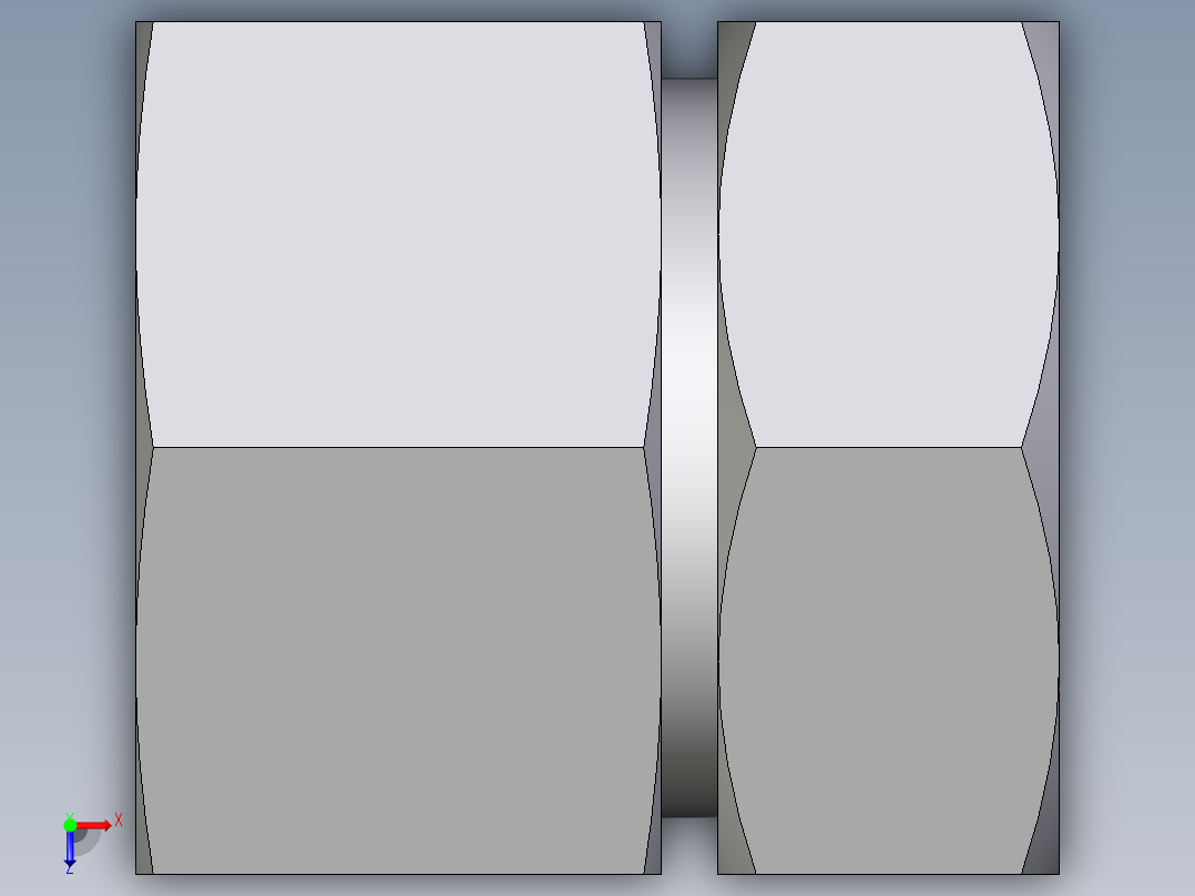 卡套式工业通用硬管接头EO_Swivel_connector_GAI42LM71俯视图