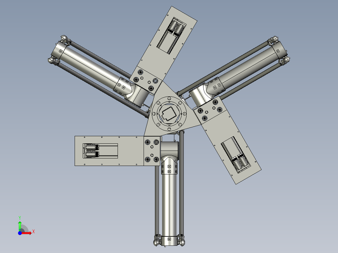 并联机器人(16)前视图