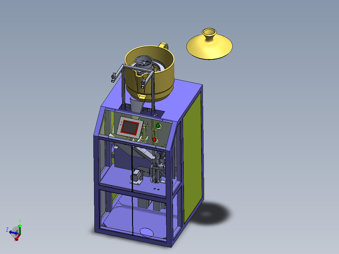 外包装袋热封真空包装机主视图