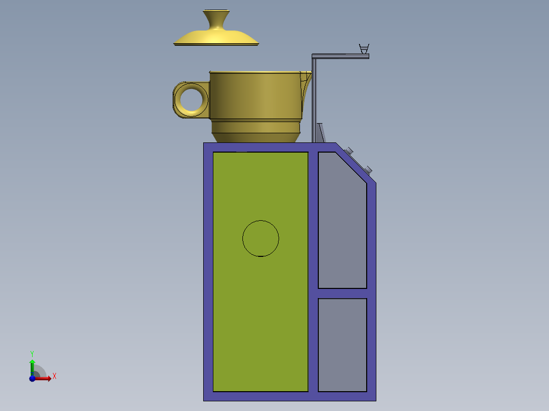 外包装袋热封真空包装机前视图