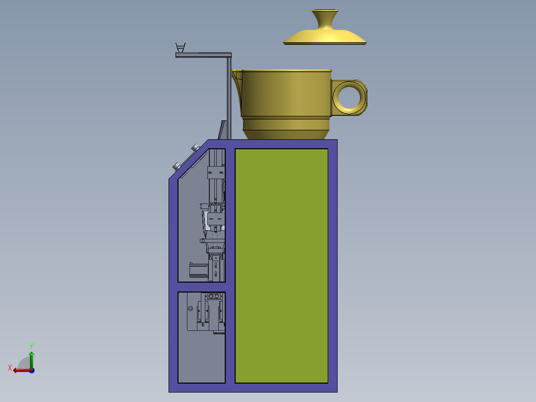 外包装袋热封真空包装机后视图