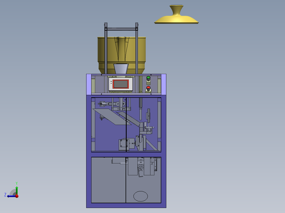 外包装袋热封真空包装机右视图
