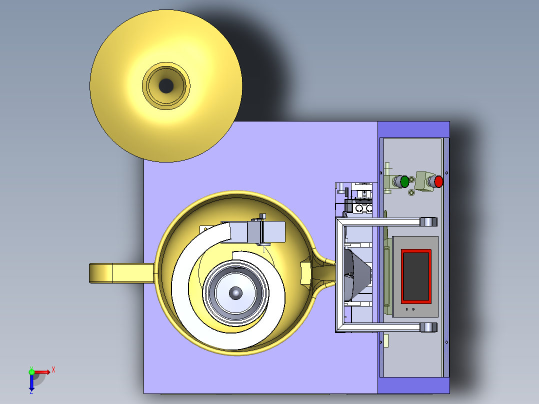 外包装袋热封真空包装机俯视图