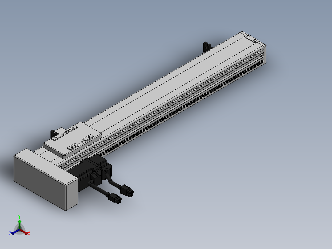 精密模组MY60-T10-400L-BL-P10B-C4-C正等轴测图
