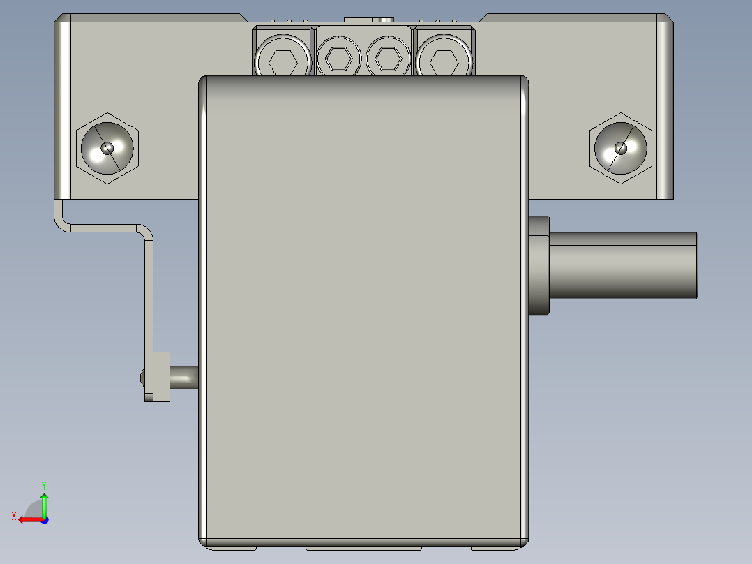 威洛博直线电机模组EB4-L80-S1050-光轴后视图
