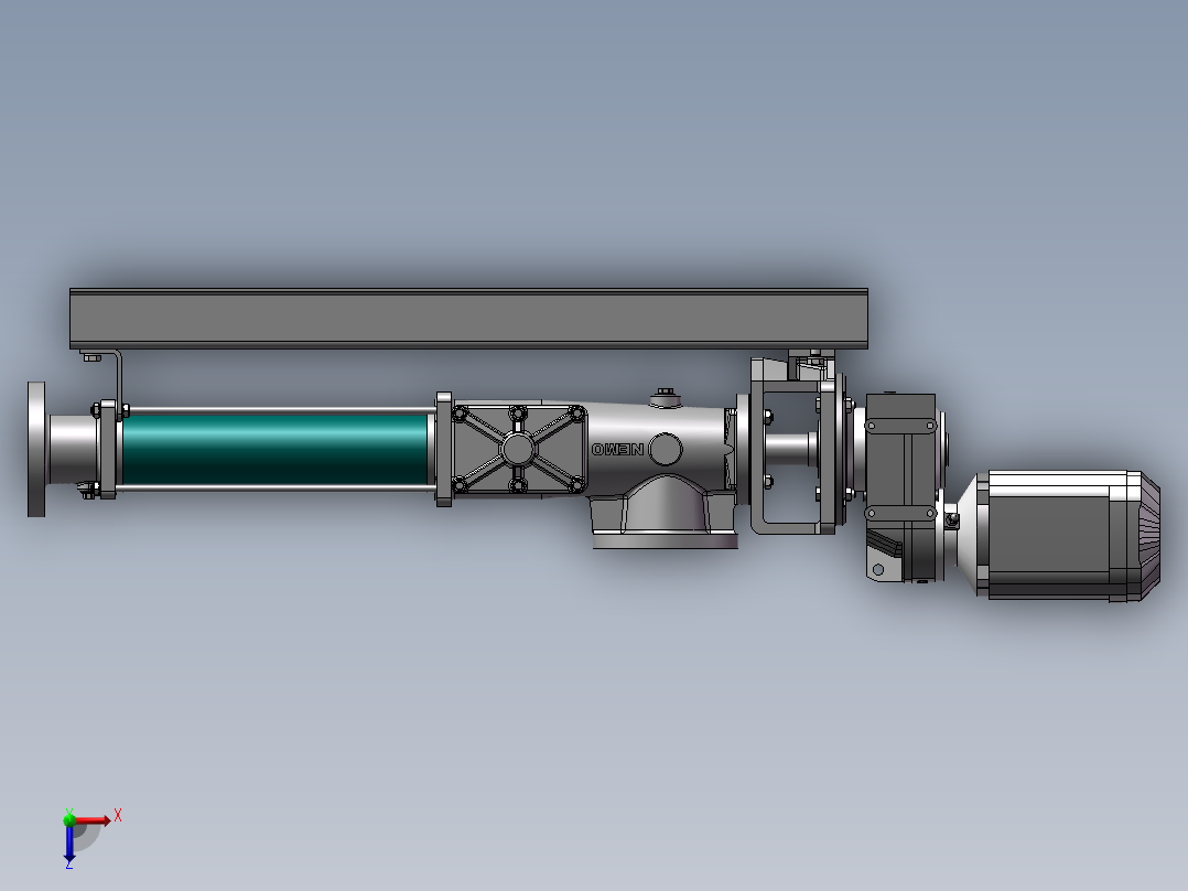 耐驰螺杆泵NM038俯视图
