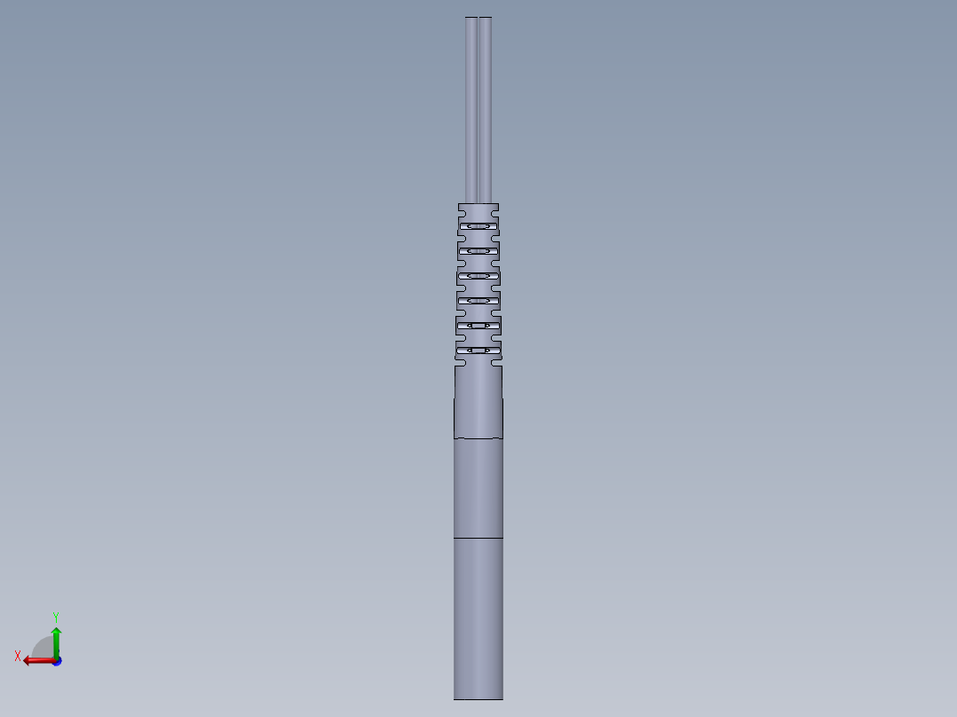 FFR-410 检测距离30mm 1M线 安装头M4后视图