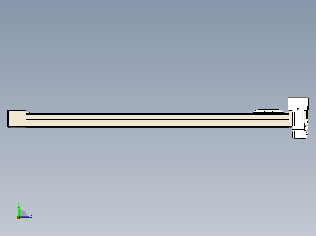 同步带全封闭直线模组TPA-HCB-65S-90-L700-ML-Y-P10-N3左视图