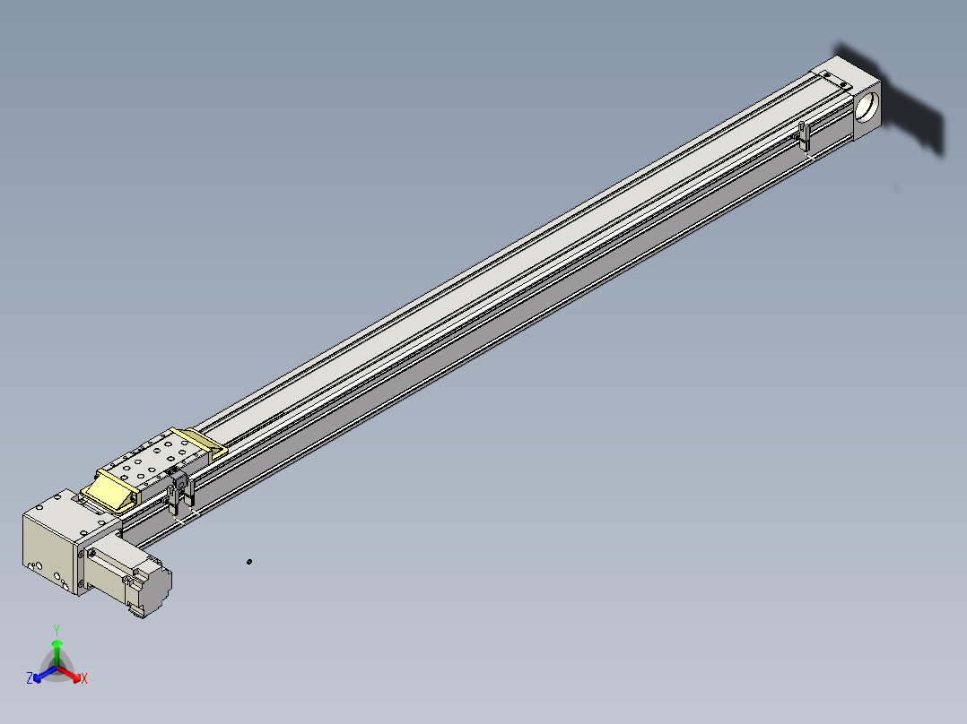 Toyo东佑达直线模组-M80M-S-X102-1100-L-P40-C4主视图