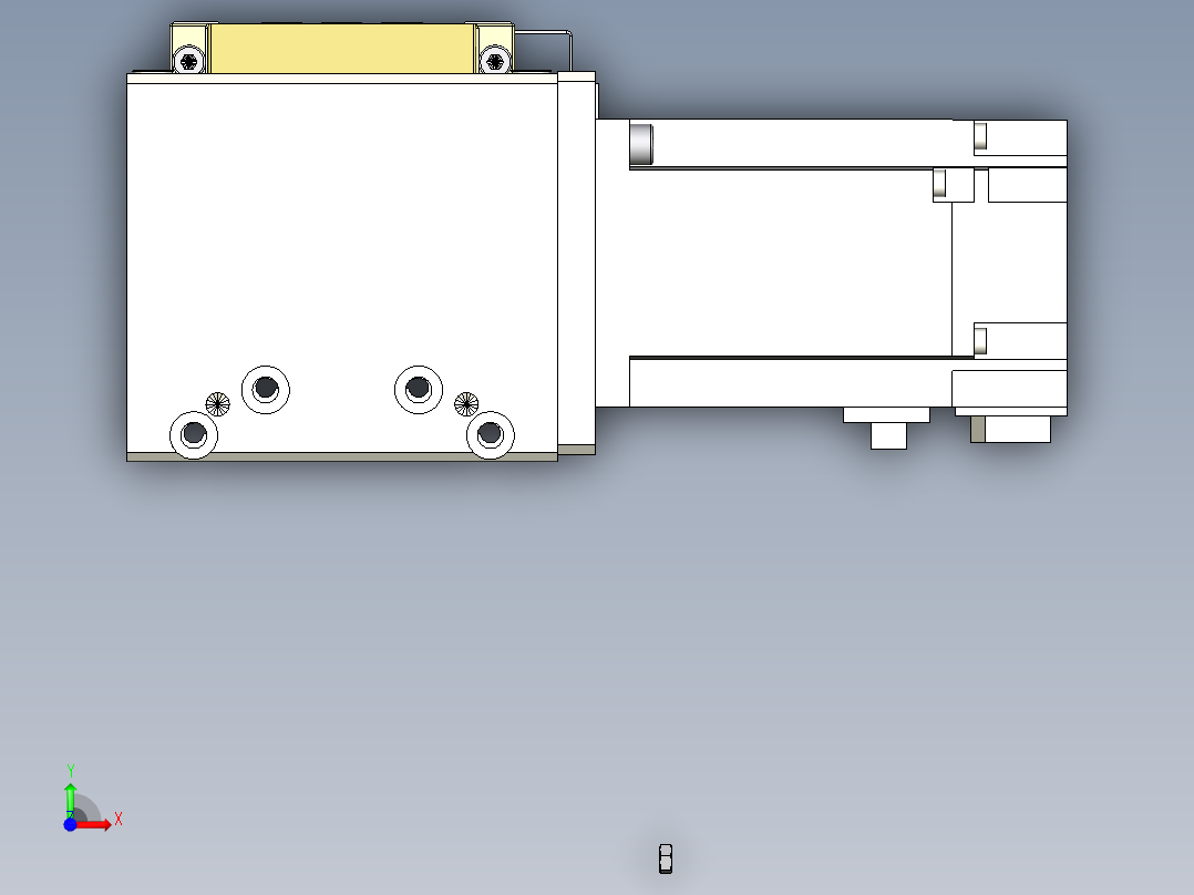 Toyo东佑达直线模组-M80M-S-X102-1100-L-P40-C4前视图