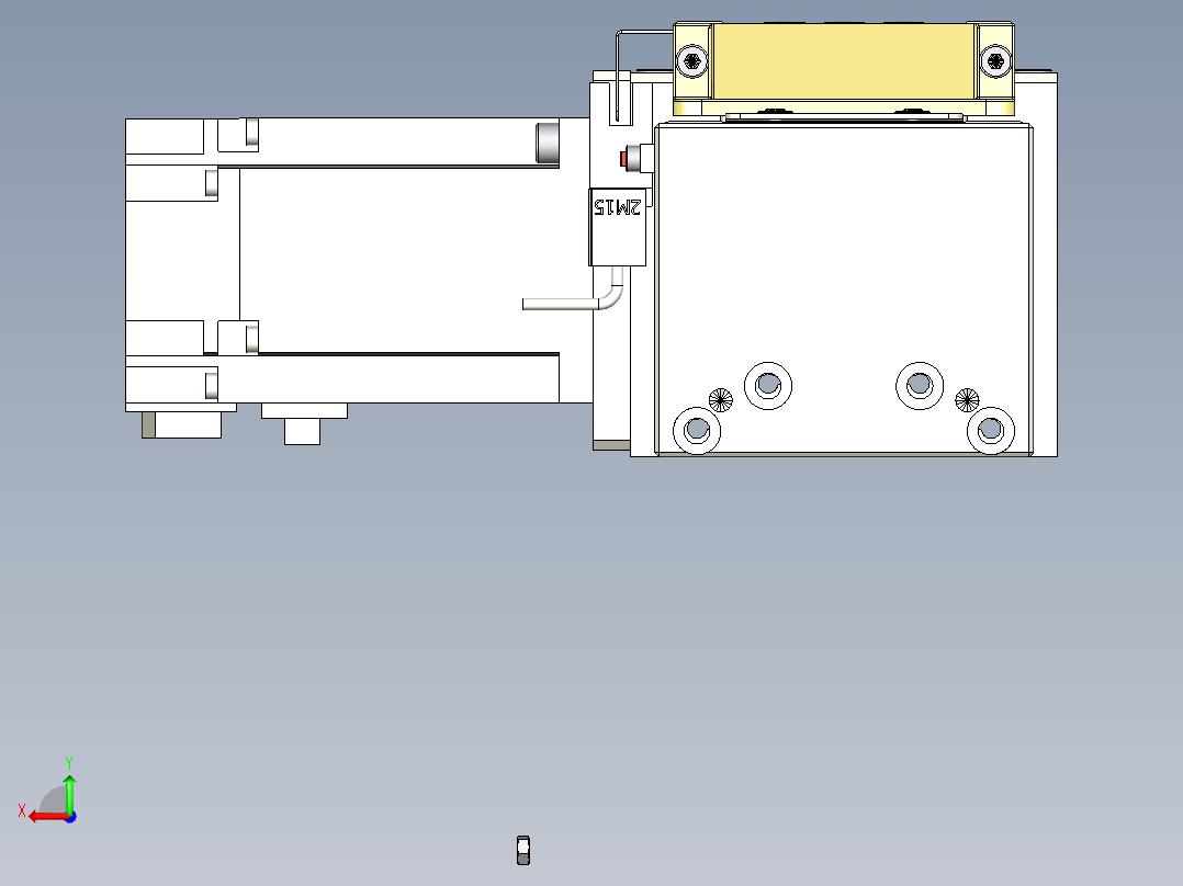 Toyo东佑达直线模组-M80M-S-X102-1100-L-P40-C4后视图